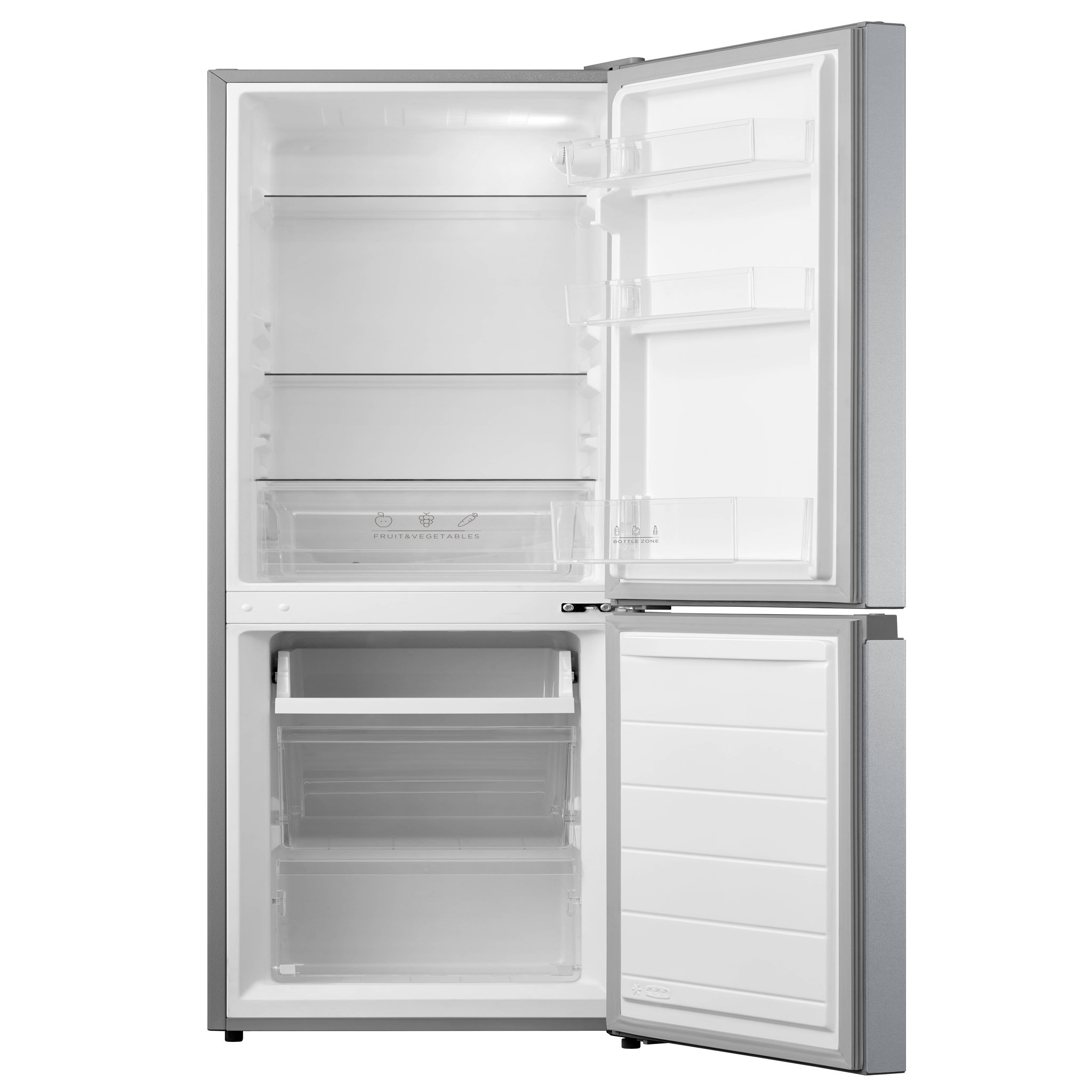Voir la diapositive 3 : SCHNEIDER Réfrigérateur combiné 174L Inox - SCCB174LFES