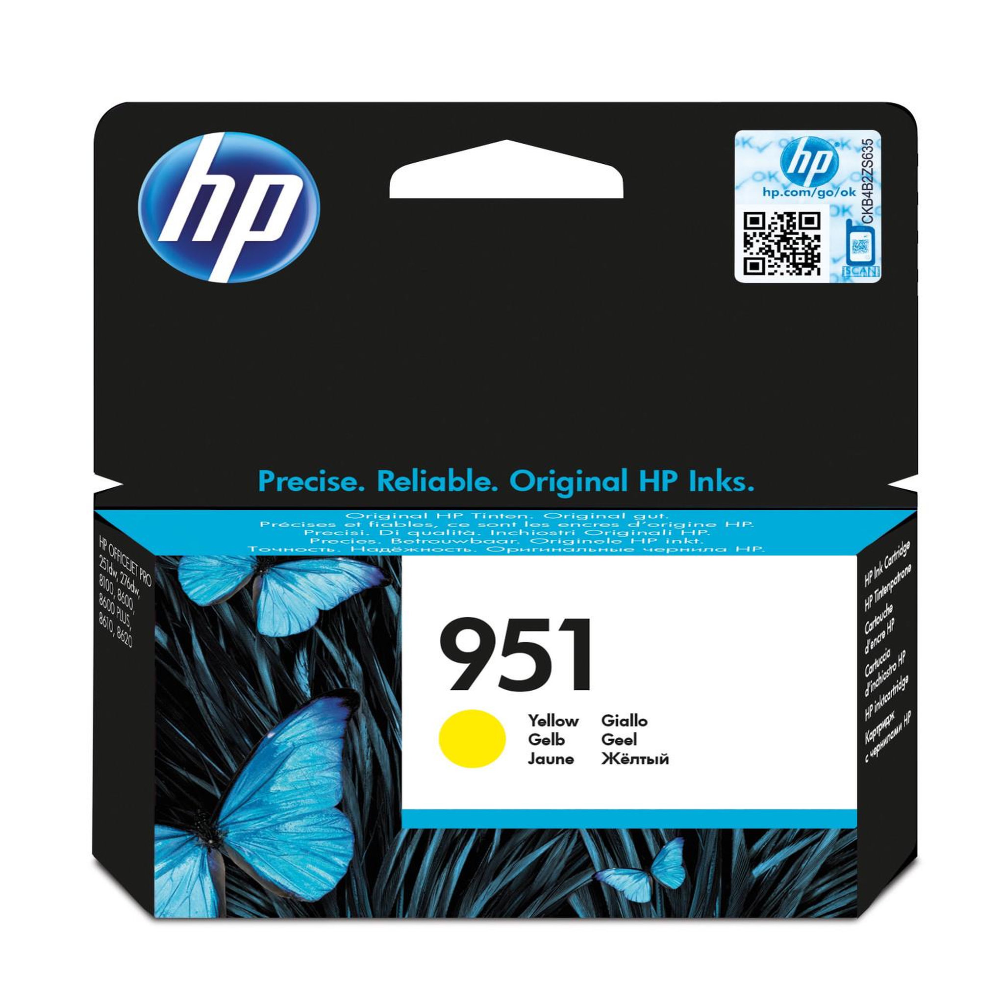 Voir la diapositive 2 : HP Hp cartouche authentique d'encre jaune 951