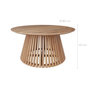 Voir la diapositive 4 : Rendez vous déco Table basse ronde en bois clair d'acacia D80 cm - Képès
