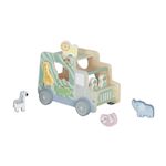 ELINELI Voiture en bois avec animaux 2 en 1