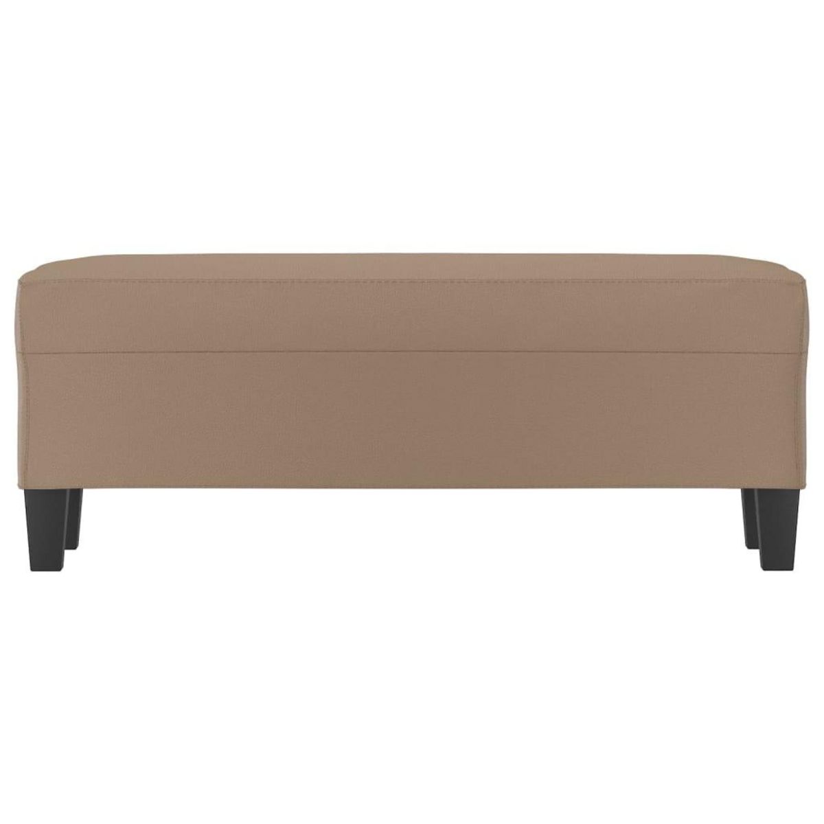 VIDAXL Banc Cappuccino 100x35x41 cm Similicuir