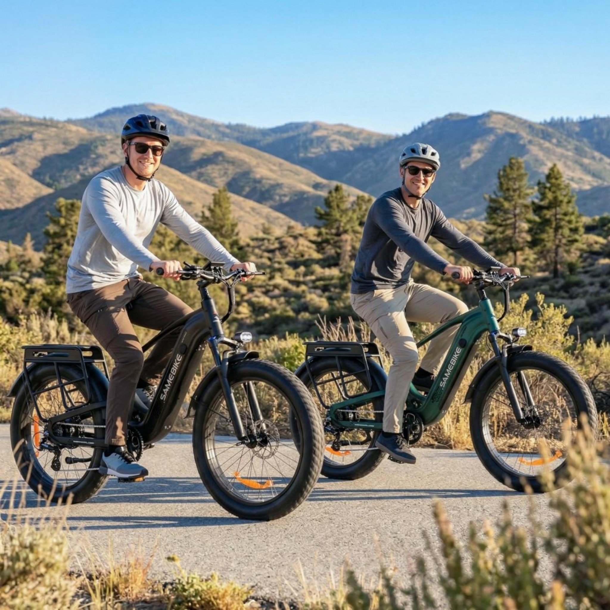 Voir la diapositive 5 : SAMEBIKE Vélo électrique à gros pneus à suspension complète SAMEBIKE STORM