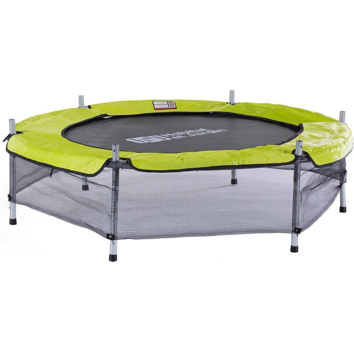 Habitat et Jardin Mini trampoline  Mini Yoopi  - Ø 1.40 m - Vert