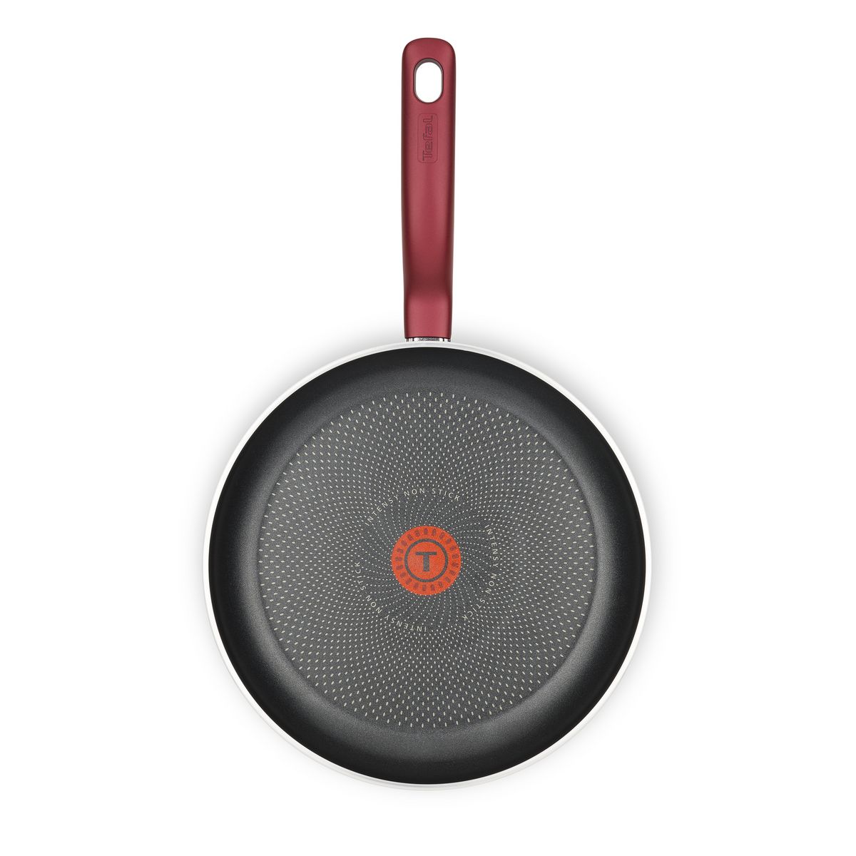 TEFAL Poêle rouge 24 cm induction REVELATION PLUS 