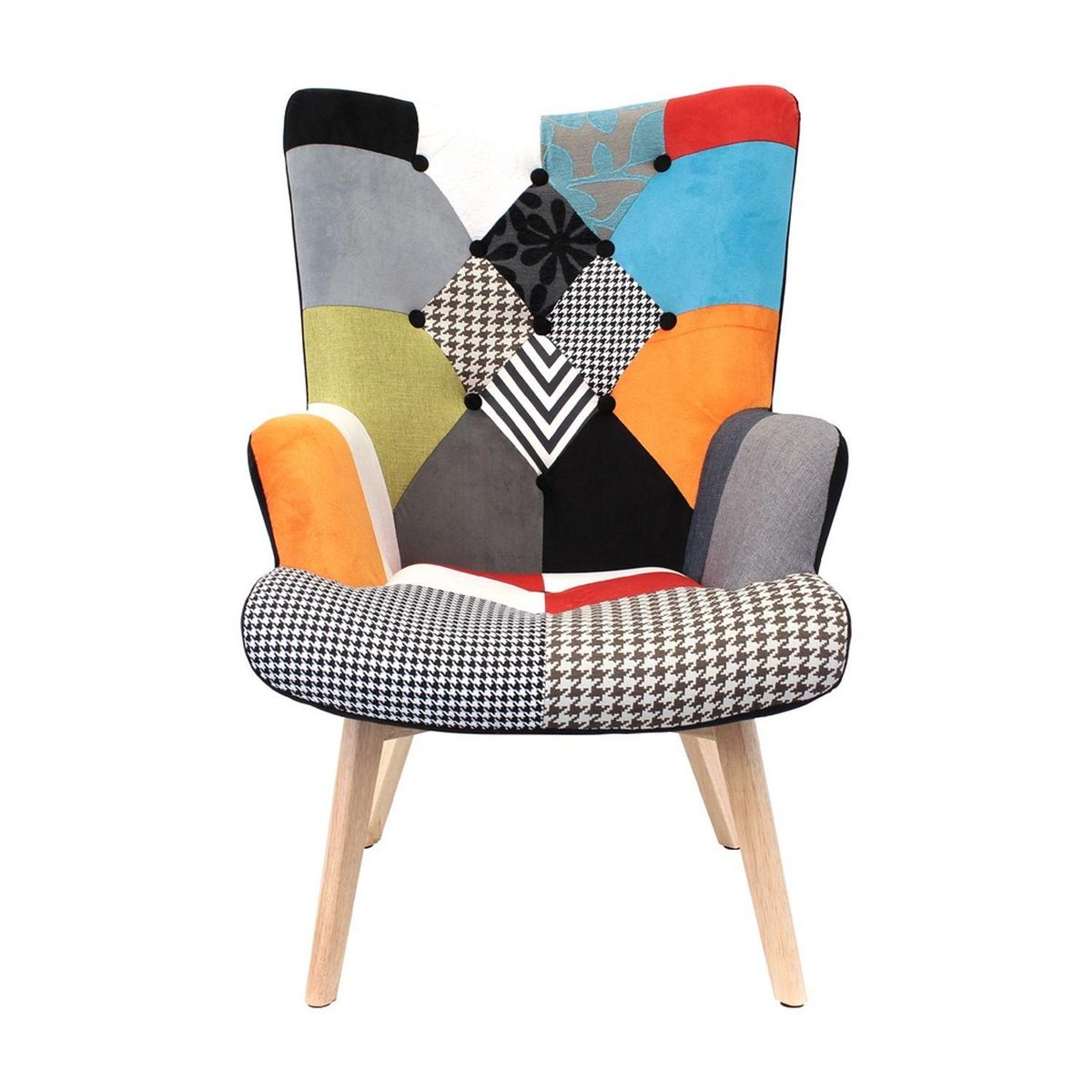 The Home Deco Factory Fauteuil de salon scandi Helsinki