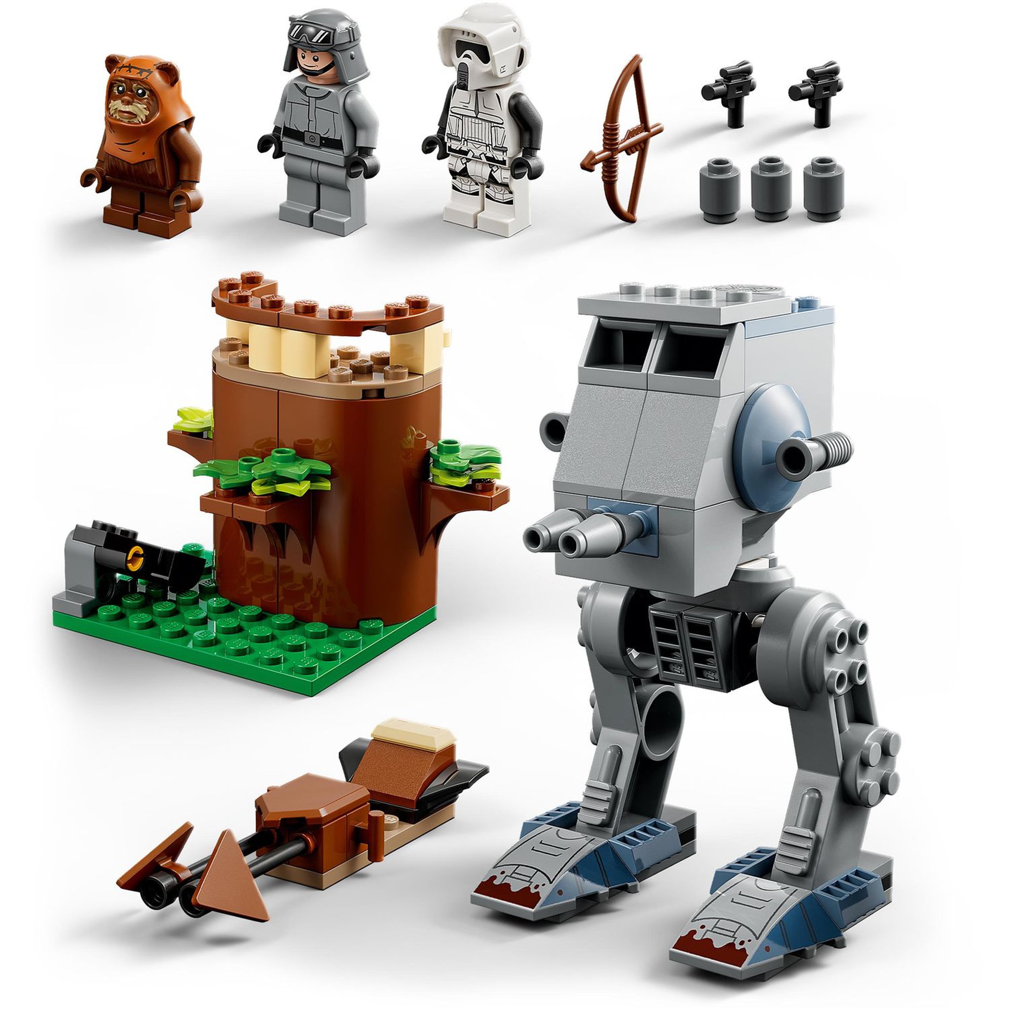 Voir la diapositive 7 : LEGO Star Wars 75332 AT-ST, Jeu de Construction, Marcheur, avec Minifigurine Scout Trooper