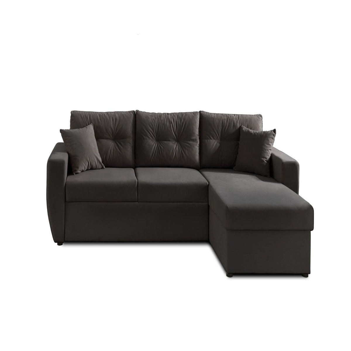 BEST MOBILIER Astoria - canapé d'angle réversible - convertible avec coffre - style contemporain- 4 places