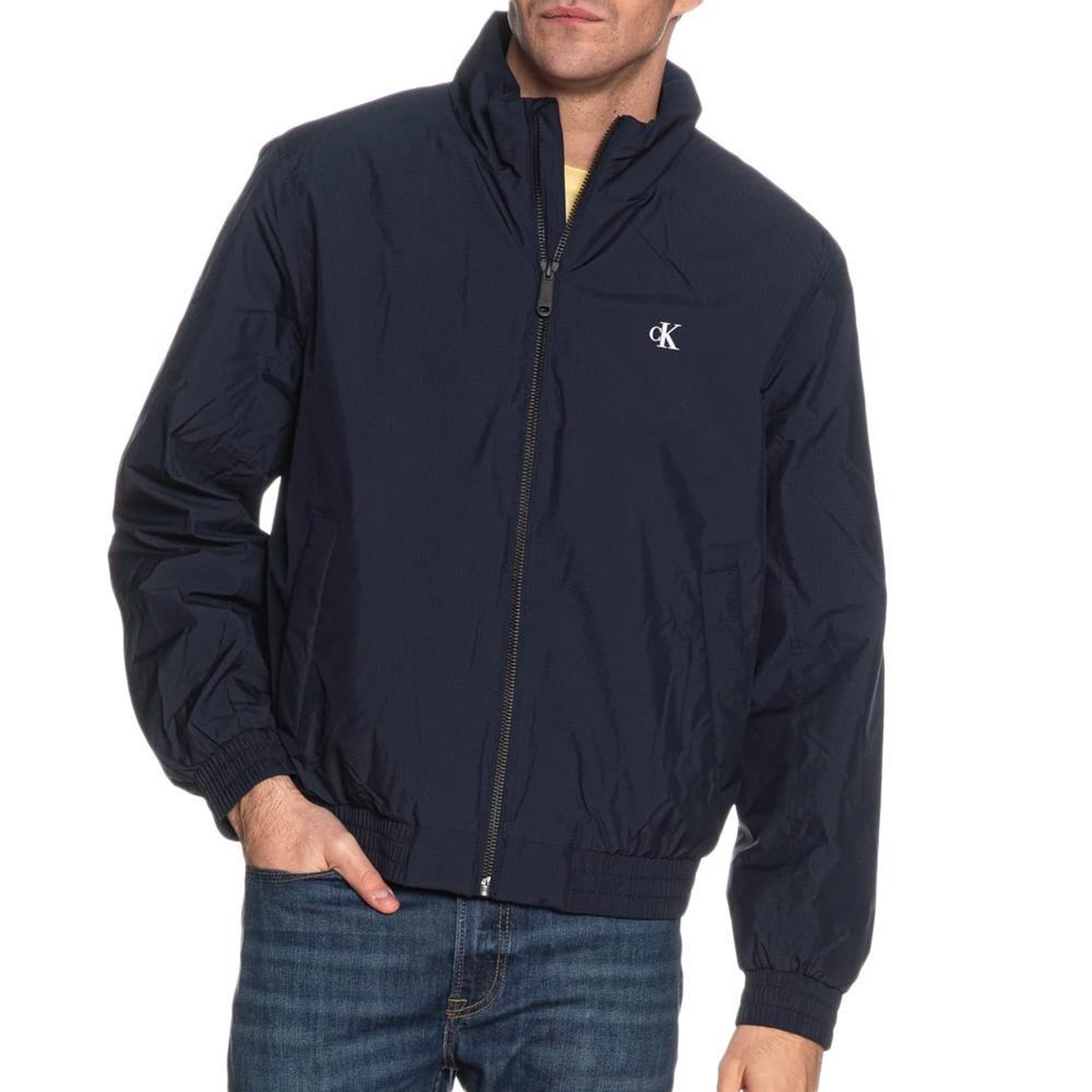 CALVIN KLEIN JEANS Veste Marine Homme Calvin Klein Jeans Ripstop. Coloris disponibles : Bleu