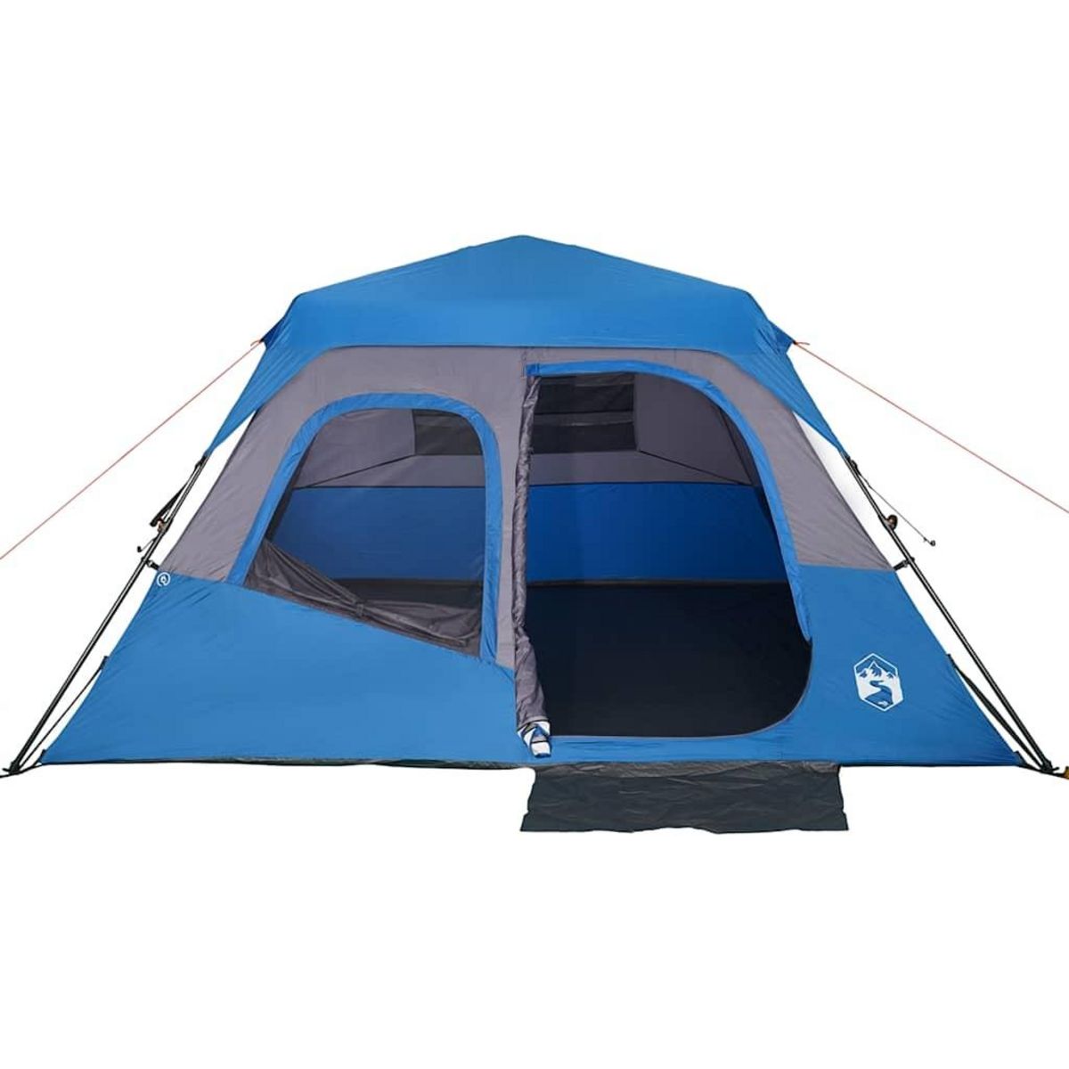 VIDAXL Tente familiale 6 personnes bleu liberation rapide impermeable