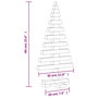 Voir la diapositive 6 : VIDAXL Arbre de Noël en bois pour decoration 60 cm bois massif de pin