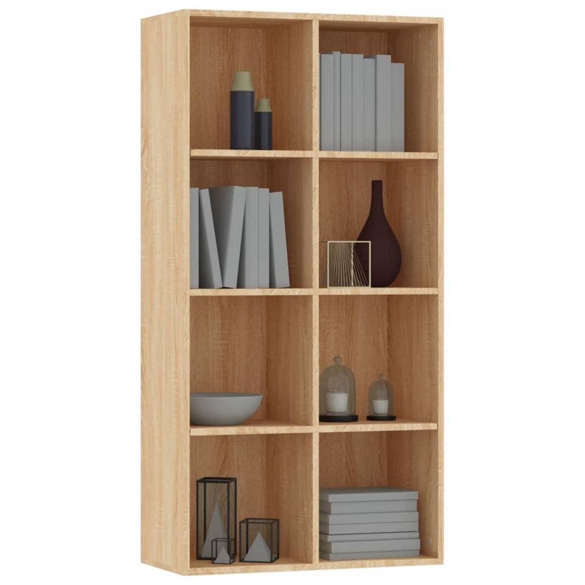 VIDAXL Bibliotheque/Buffet Chene sonoma 66x30x130 cm Bois d'ingenierie