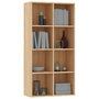 Voir la diapositive 3 : VIDAXL Bibliotheque/Buffet Chene sonoma 66x30x130 cm Bois d'ingenierie
