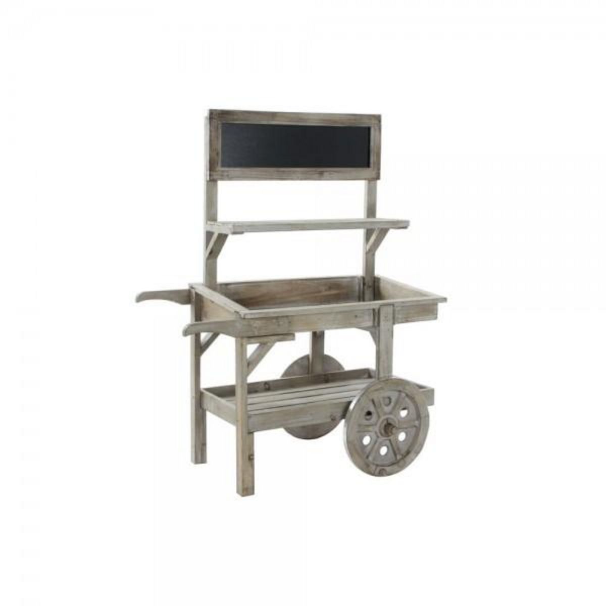 MARKET24 Chariot de Jardin DKD Home Decor 87 x 14 x 109 cm 87 x 41 x 109 cm Marron Clair