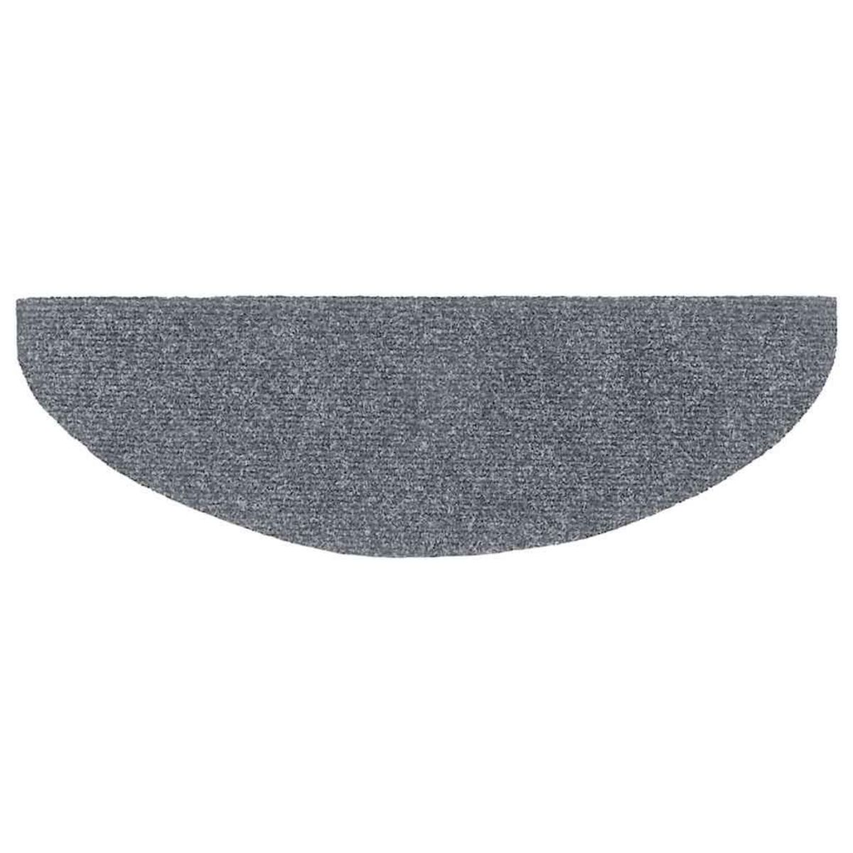 VIDAXL Tapis d'escalier autocollant 20 pcs gris clair 65x21x4 cm