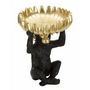 Voir la diapositive 2 : Paris Prix Vide-Poche Statuette Singe  Banane  31cm Noir & Or