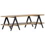 Voir la diapositive 2 : VIDAXL Table basse 115x60x40 cm Bois de recuperation massif