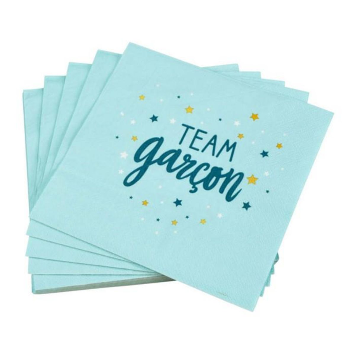 Paris Prix Lot de 20 Serviettes en Papier  Team Garçon  33x33cm Bleu