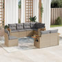 Voir la diapositive 1 : VIDAXL Salon de jardin avec coussins 8 pcs beige resine tressee