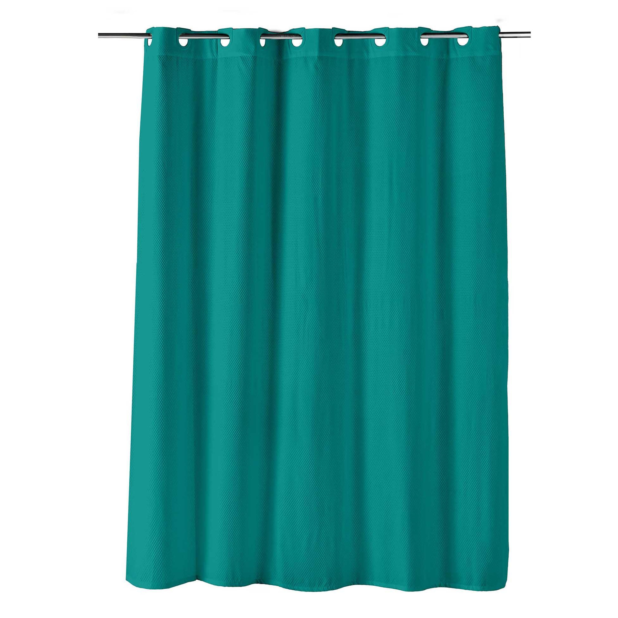 Eden Rideau de douche clipsable 180 x 200 cm dotty emeraude
