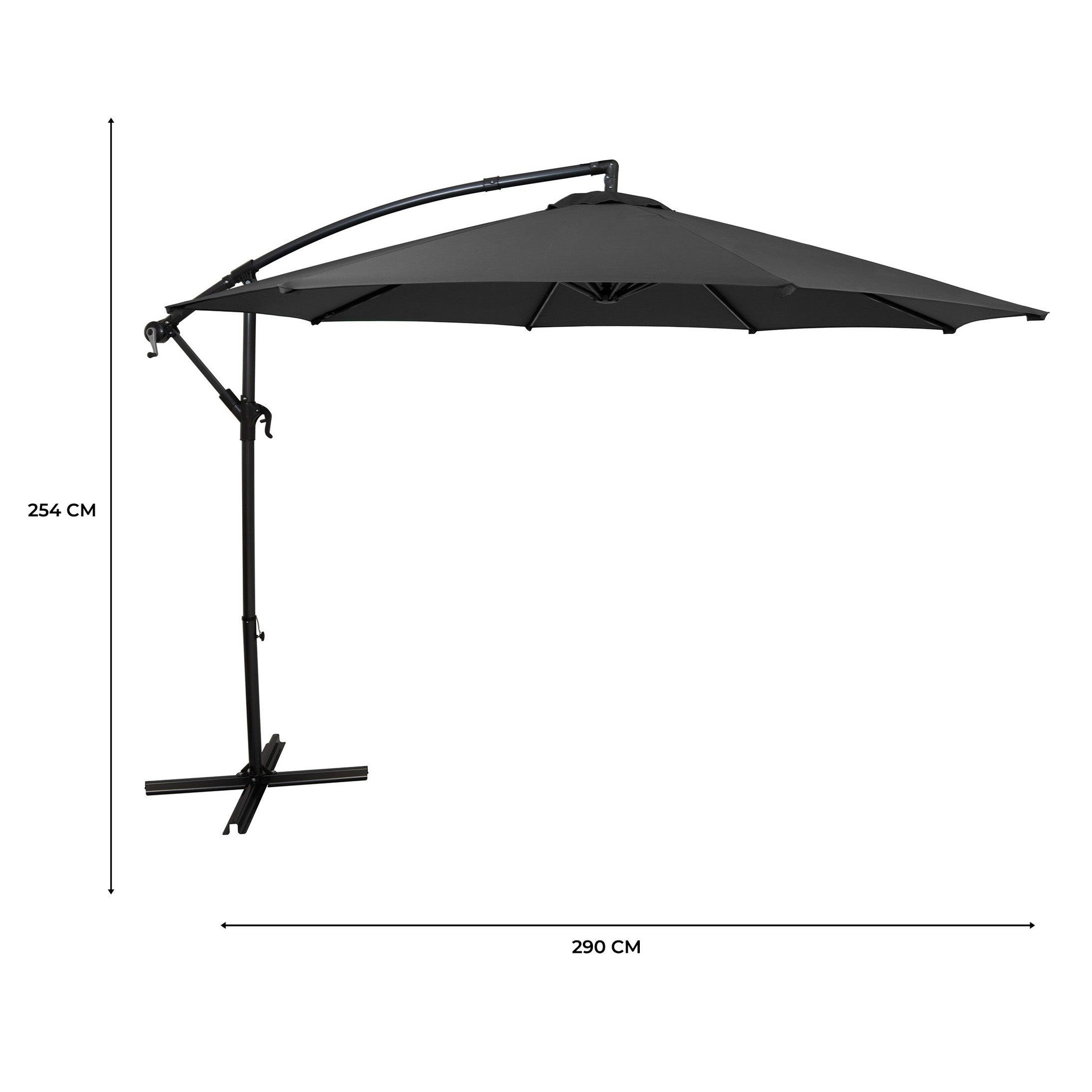 Voir la diapositive 5 : Monster Parasol Banane à Mât Déporté 3 m