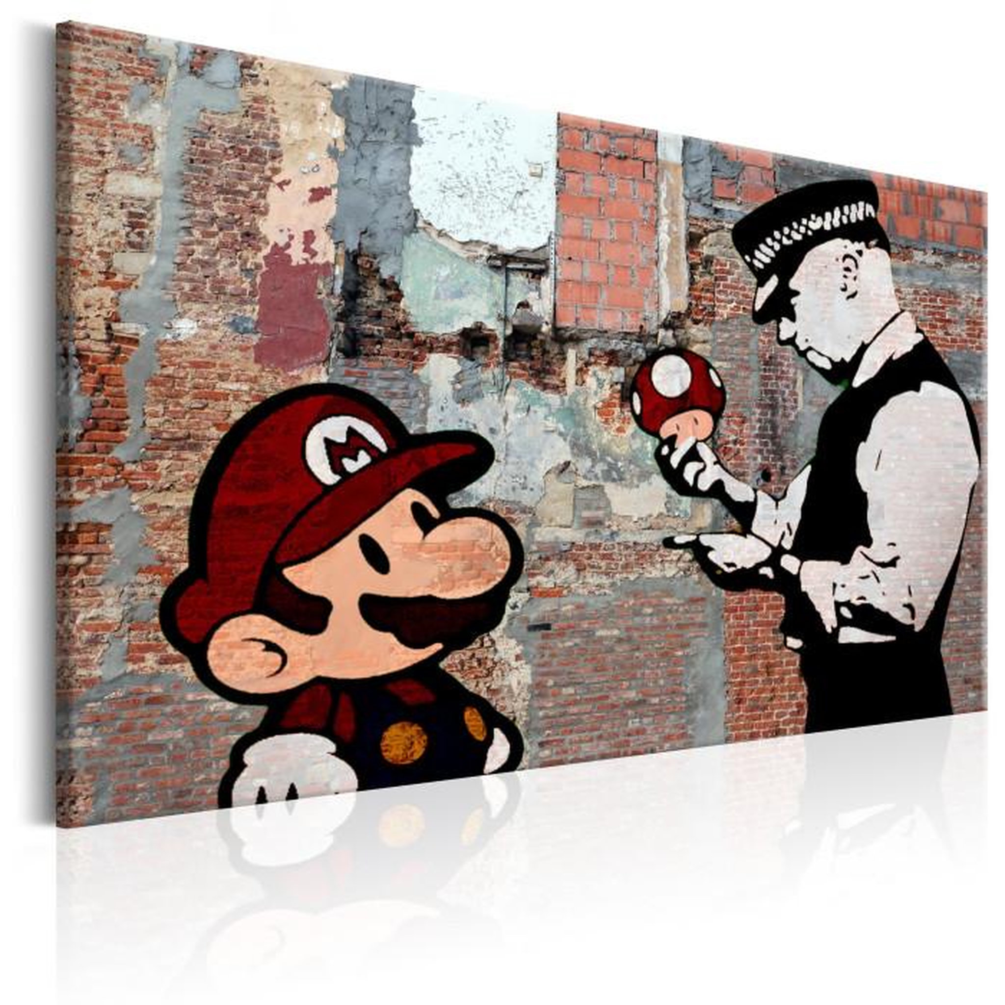 Paris Prix Tableau Imprimé  Banksy - One Last Time. Coloris disponibles : Multicolore