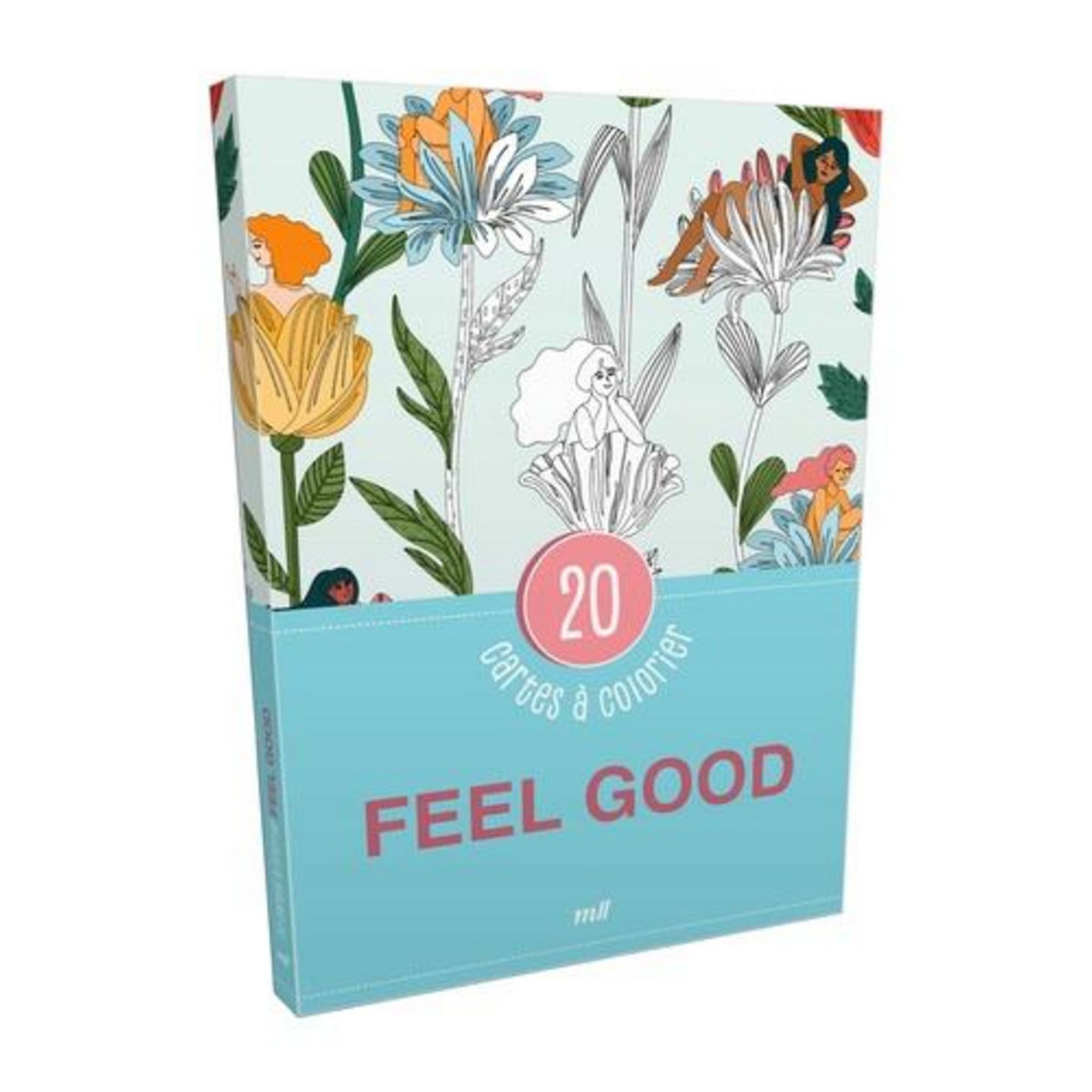 FEEL GOOD. 20 CARTES A COLORIER, Merci les livres