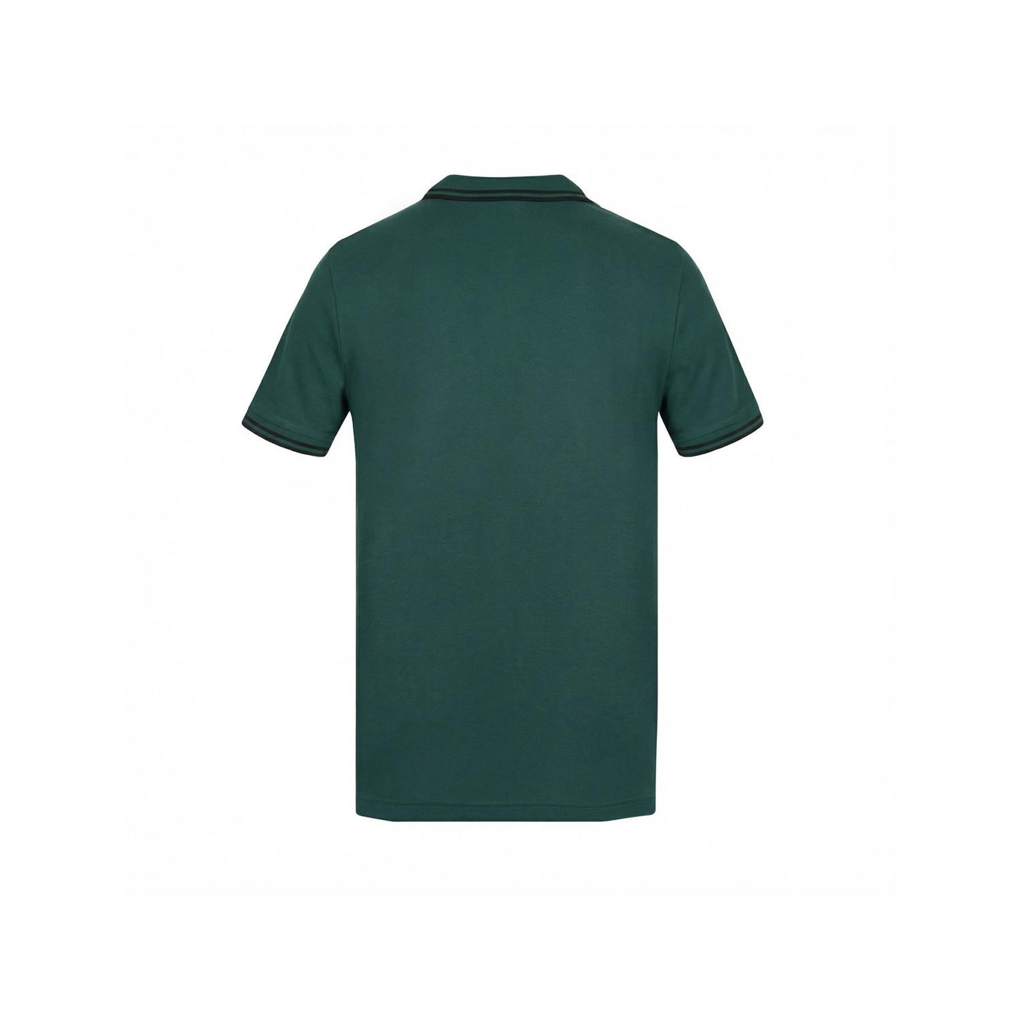 Voir la diapositive 3 : UMBRO Polo homme bicolore en coton pique avec logo brodé 806450