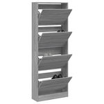 VIDAXL Armoire à chaussures sonoma gris 60x21x163,5 cm bois ingénierie