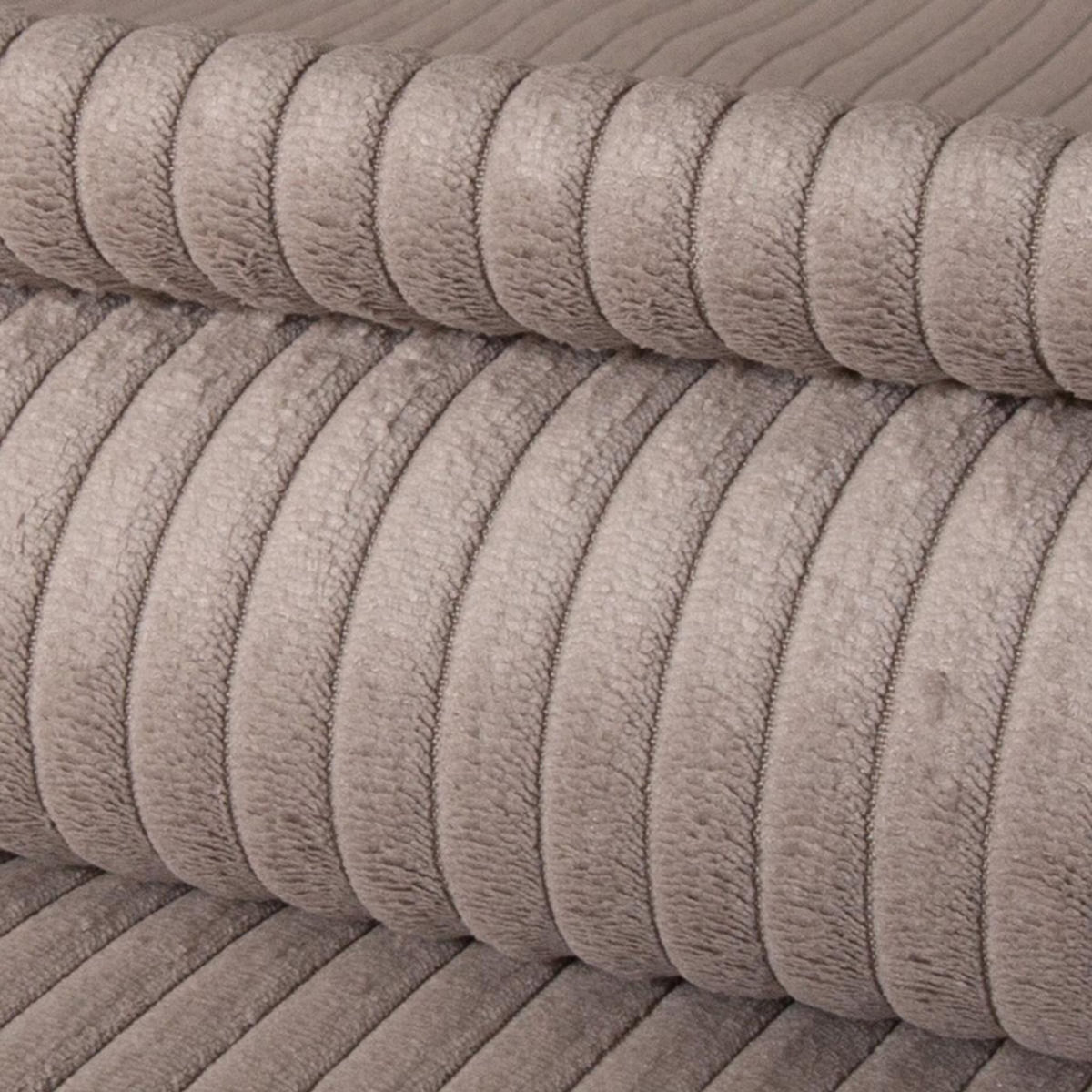 MATELAS POUR TOUS MATELAS POUR TOUS | Lot de 2 coussins velours côtelé MALO | Gris Clair