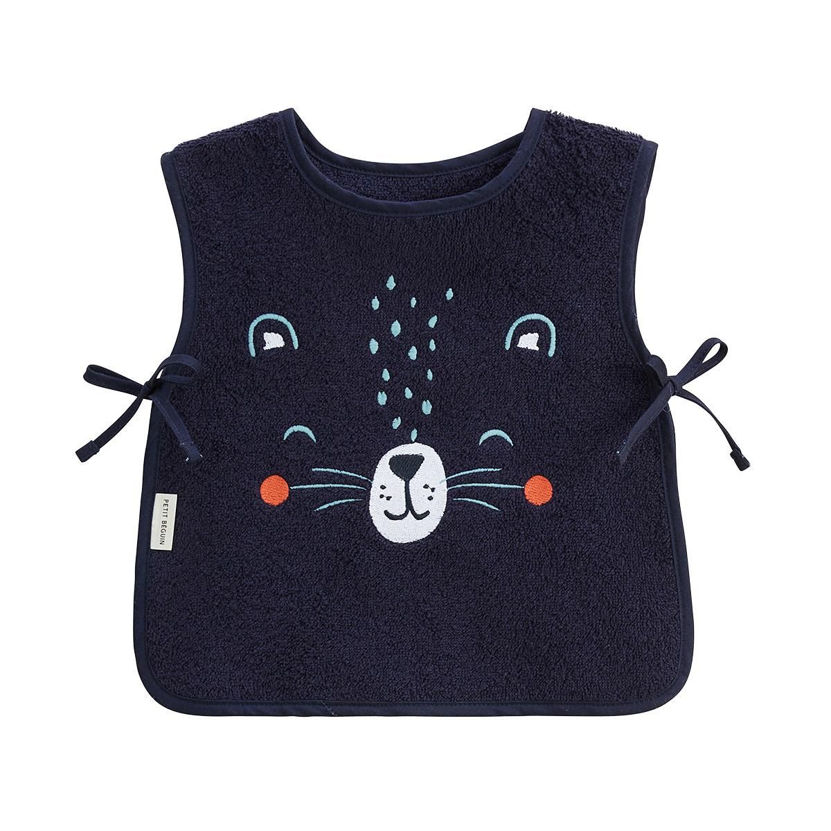 Petit Béguin Lot de 2 bavoirs bébé en éponge Cédric