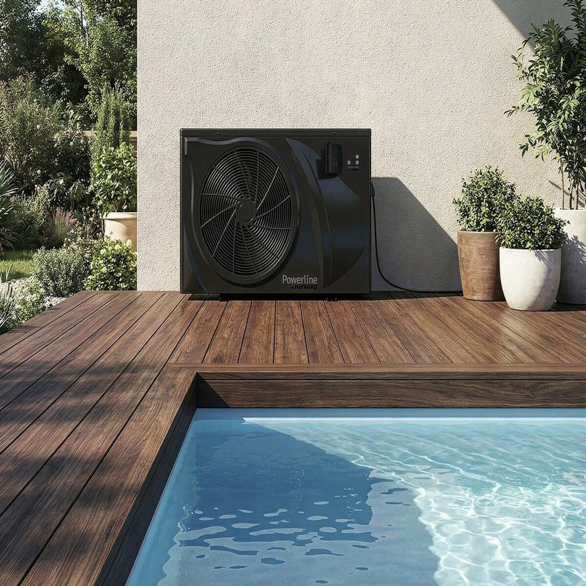 Hayward Pompe à chaleur pour piscine 6 kw/h inverter  PowerLine by Hayward  - Noir