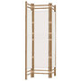 Voir la diapositive 2 : VIDAXL Cloison de separation pliante 3 panneaux 120 cm Bambou et toile