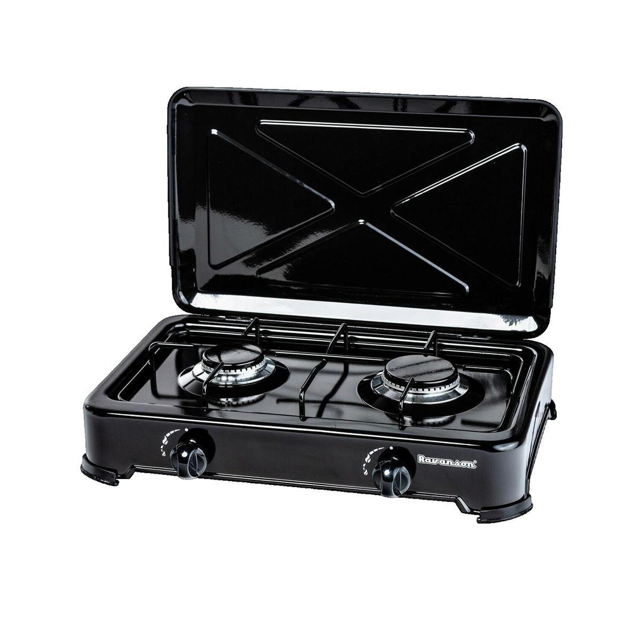 VANS Plaque de cuisson gaz k-02tb 2 zones noire