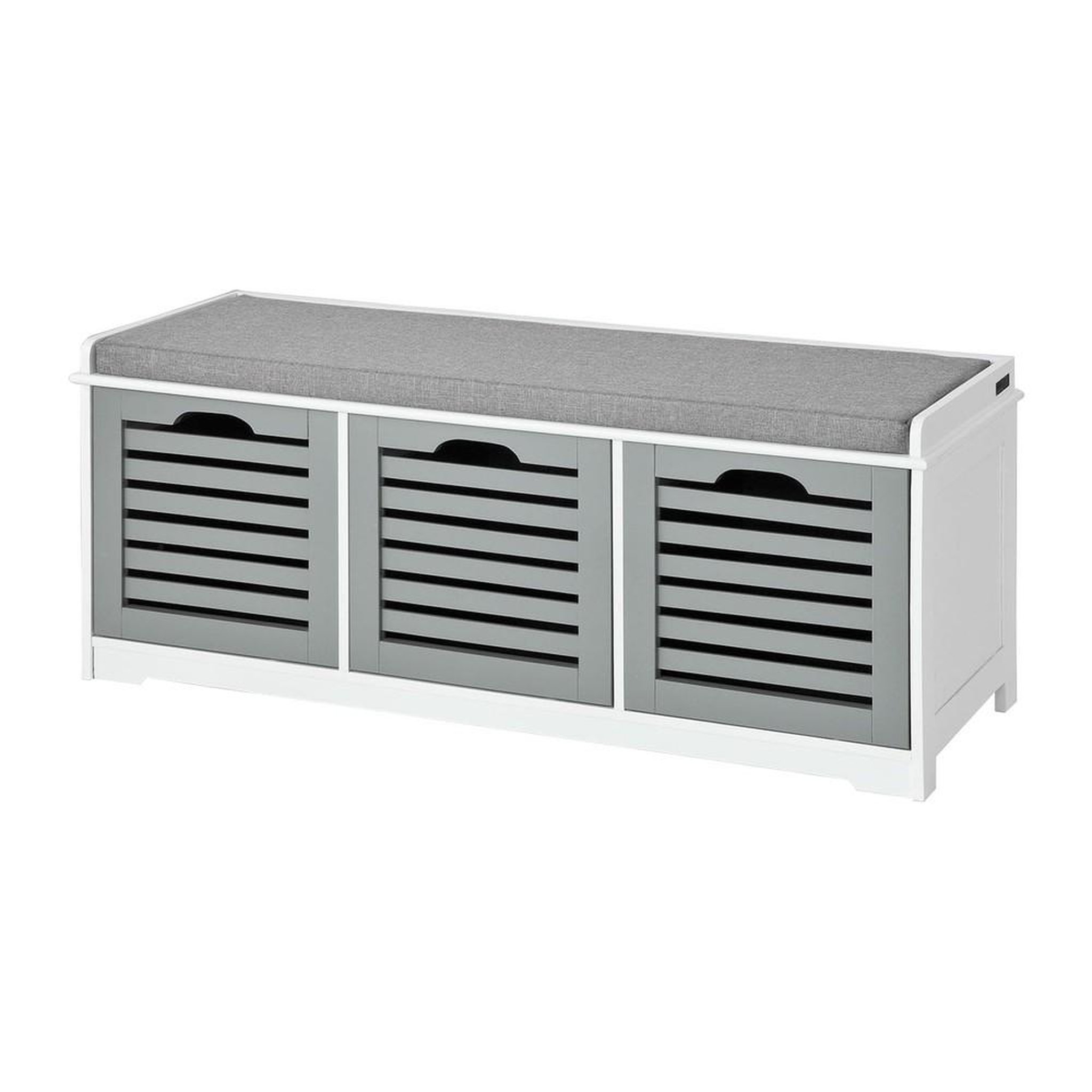 Voir la diapositive 1 : SOBUY SoBuy - Banc de rangement à trois tiroirs pour chaussures - Moderne - FSR23