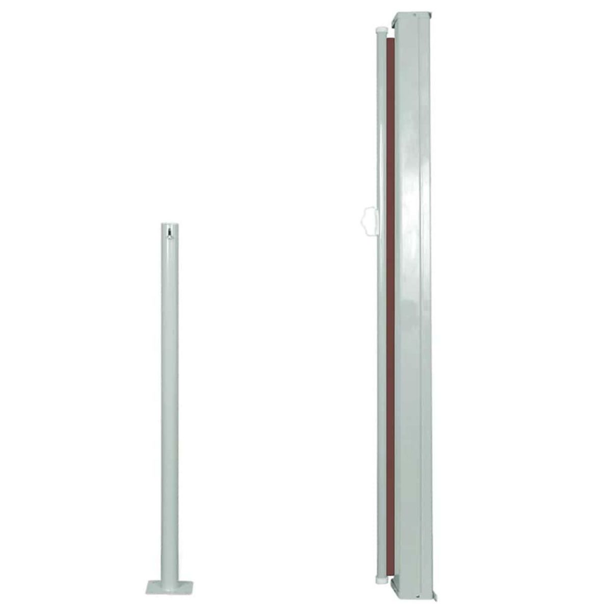 VIDAXL Auvent lateral retractable 120 x 300 cm Marron