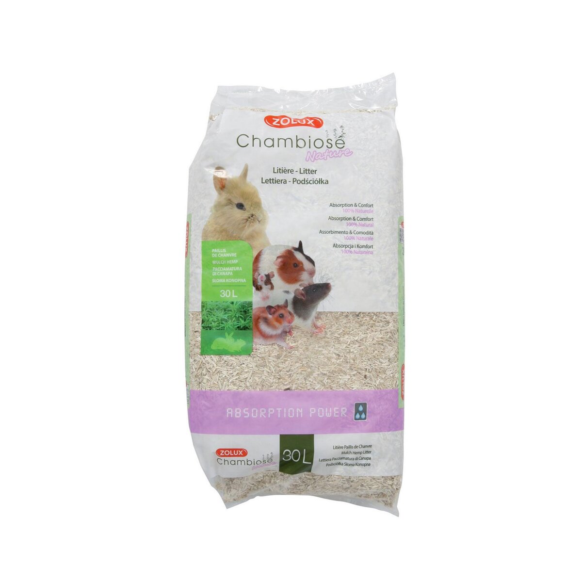 Zolux Litière Naturelle pour Rongeurs  30L - Zolux