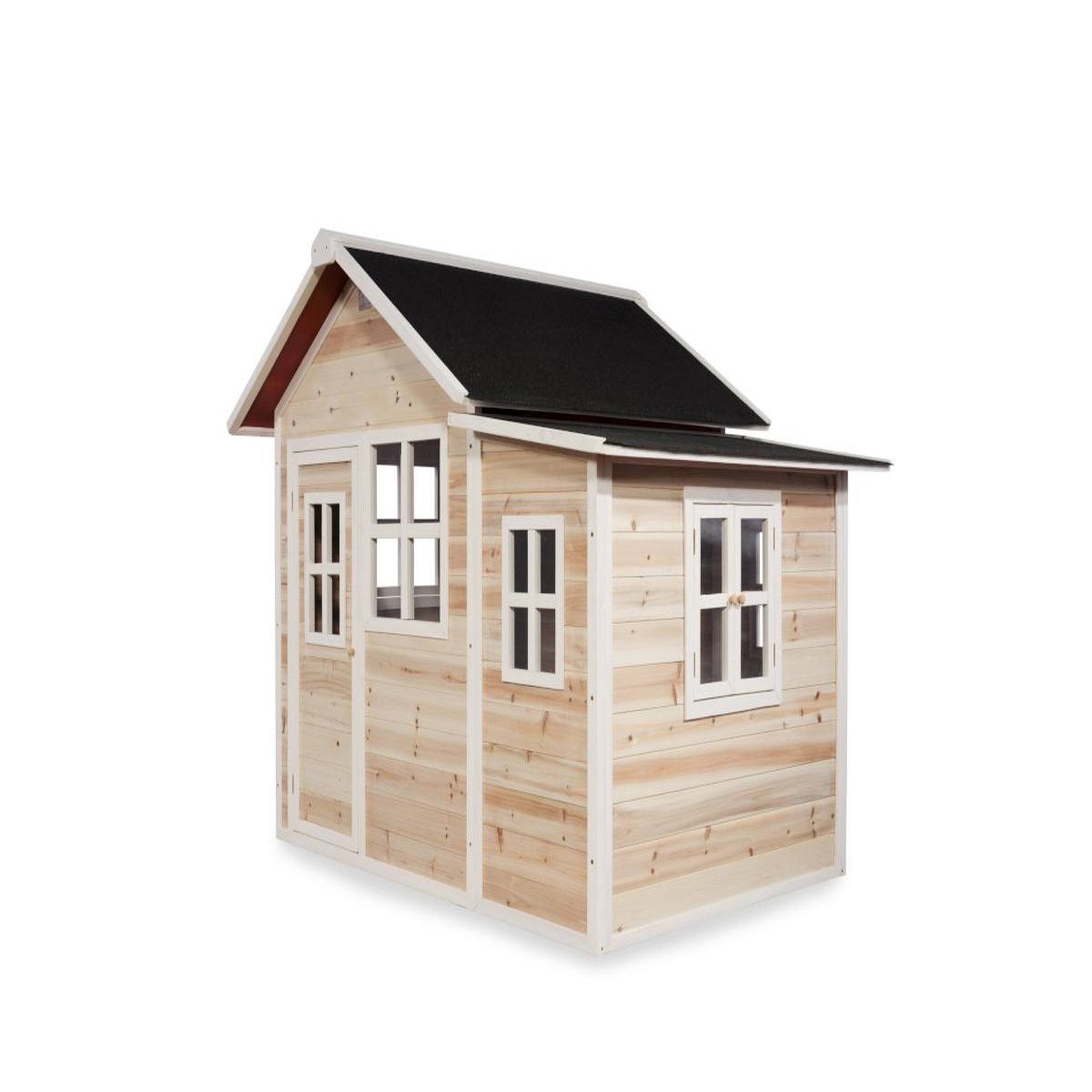 Voir la diapositive 2 : EXIT TOYS Maisonnette en bois pour enfants loft 150 naturel - exit toys