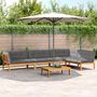 Voir la diapositive 1 : VIDAXL Salon palette de jardin avec coussins 5pcs bois d'acacia massif