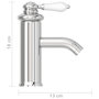 Voir la diapositive 6 : VIDAXL Robinet de lavabo de salle de bain Finition chromee 130x180 mm