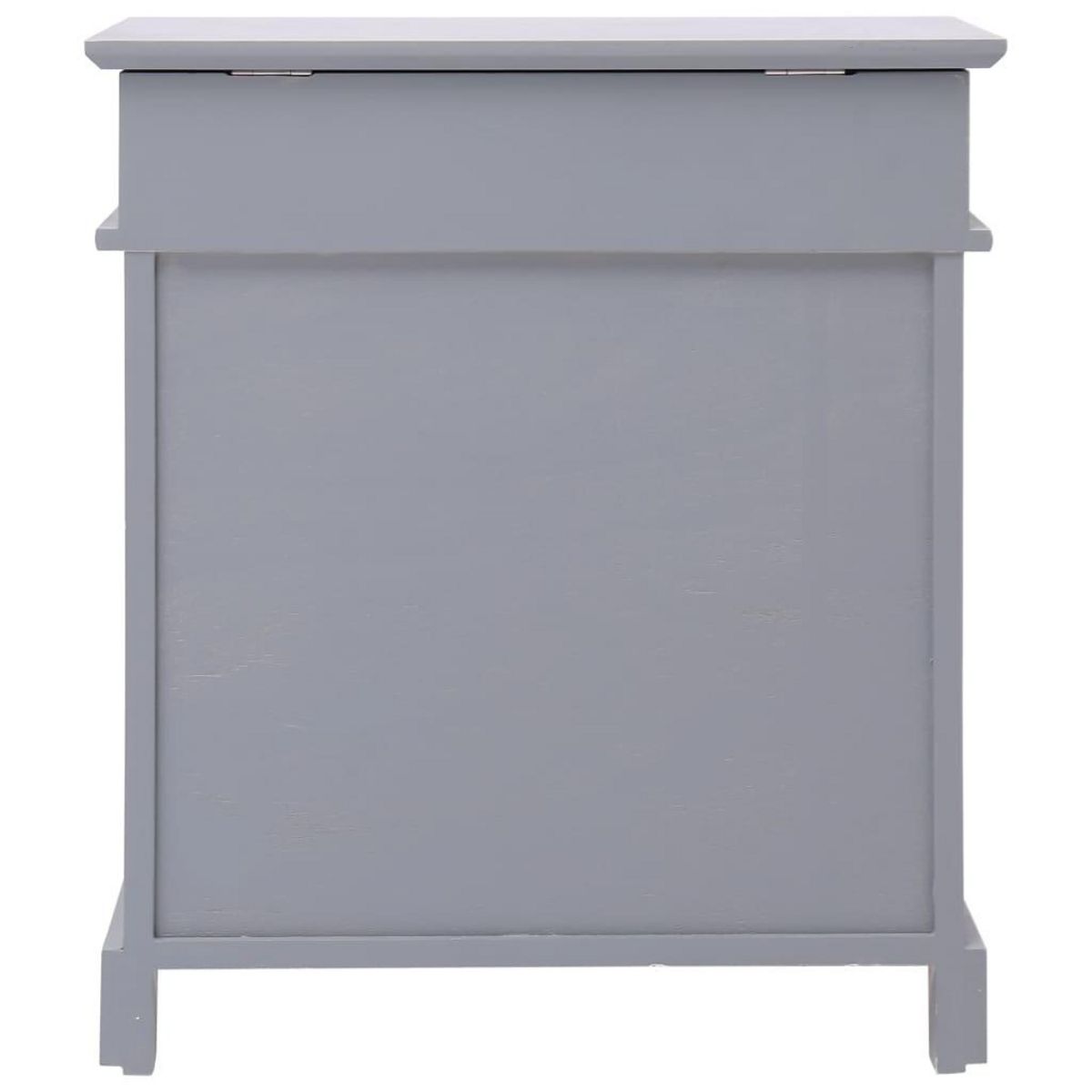 VIDAXL Armoire a chaussures Gris 50 x 28 x 58 cm Bois de Paulownia