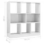 VIDAXL Bibliotheque Blanc brillant 97,5 x 29,5 x 100 cm Agglomere