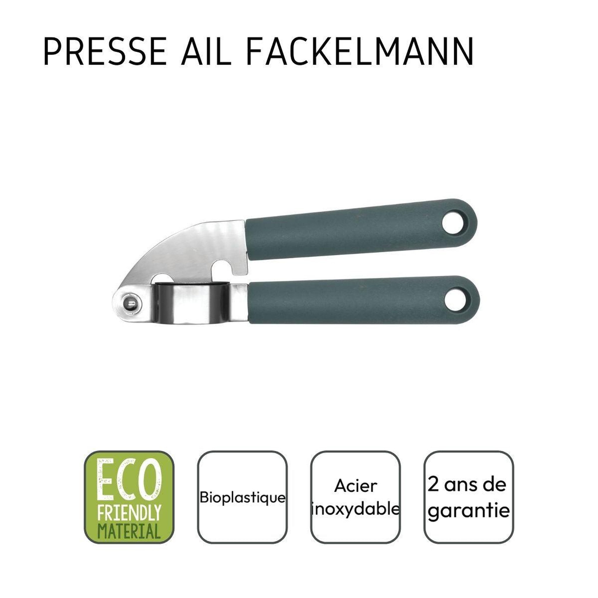 Voir la diapositive 4 : Fackelmann Presse ail 19 cm Fackelmann Nature Basic