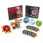 SPIN MASTER Battle Pack figurines Aurelus Cloptor / Pyrus Trhyno + cartes - Bakugan Battle Planet
