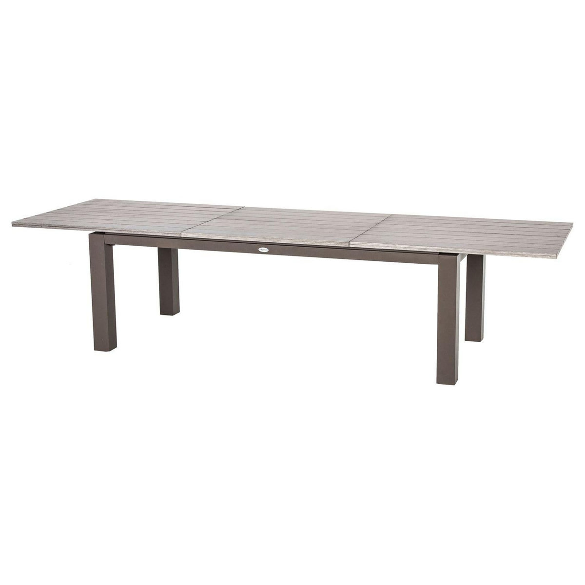 HESPERIDE Table de jardin extensible 10 Personnes Héraklion - L. 220/320 cm - Gris tonka