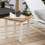 Voir la diapositive 2 : Paris Prix Table d'Appoint de Jardin en Teck  Mexico  40cm Naturel