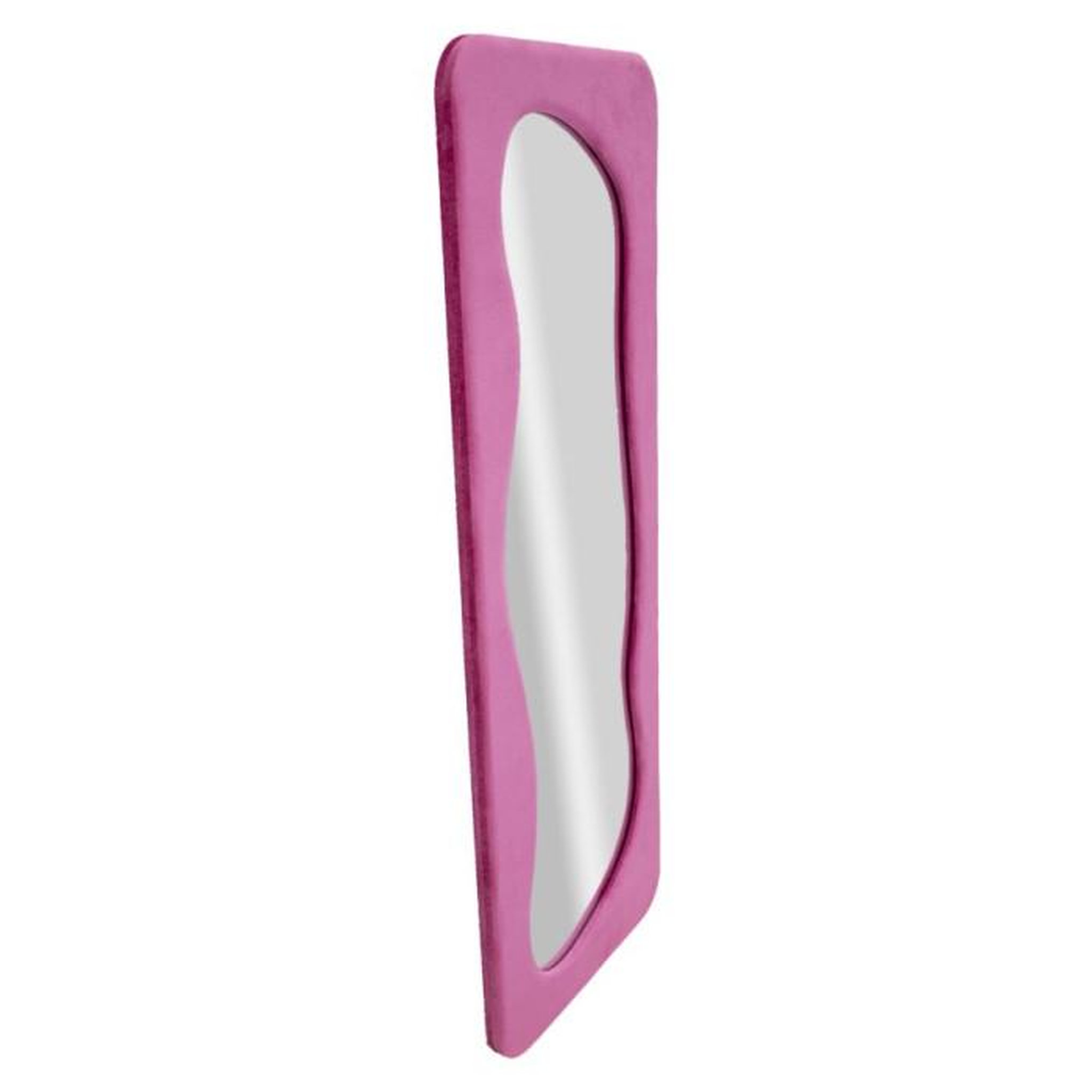 Voir la diapositive 2 : Paris Prix Miroir Mural en Velours  Theodor  160cm Fuchsia