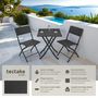 Voir la diapositive 2 : tectake Salon de jardin pour 2 personnes noir