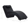 Voir la diapositive 6 : VIDAXL Chaise longue de massage avec oreiller Noir Similicuir