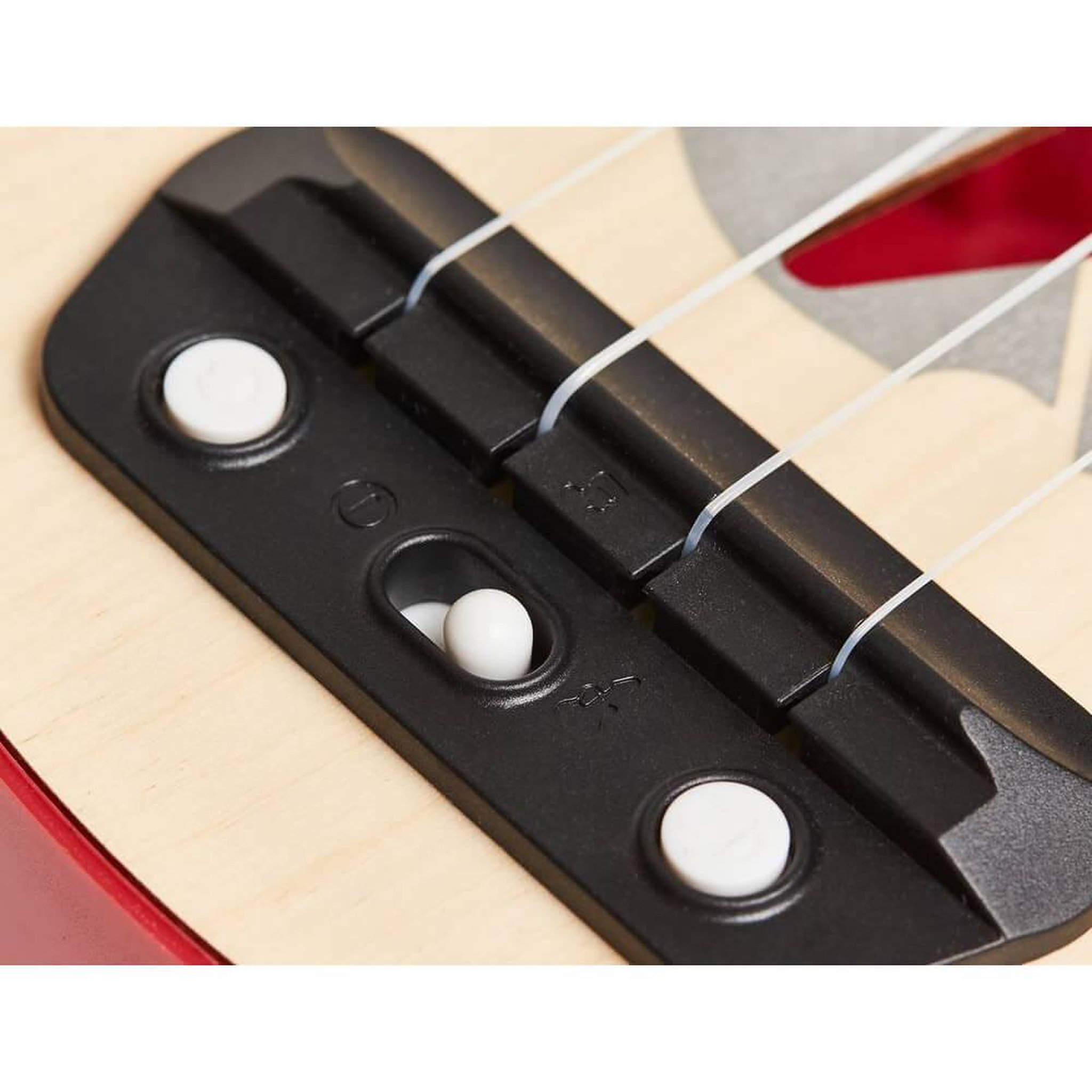 Voir la diapositive 3 : Hape Ukulele électrique avec apprentissage interactif rouge