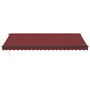 Voir la diapositive 3 : VIDAXL Auvent retractable automatique bordeaux 500x300 cm